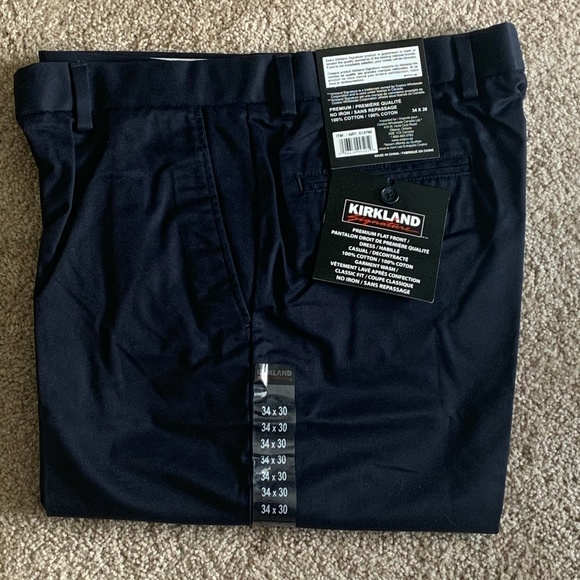 Kirkland Signature Other - Kirkland Signature navy dress pants 34x30